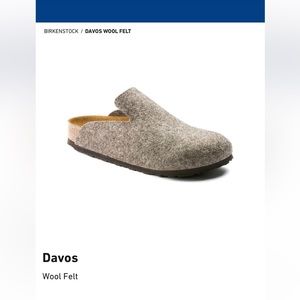 Birkenstock Davos wool felt clog size 39 womens 8-8.5